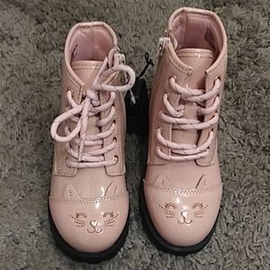 Toddler Girl's NWT Kitty Pink Zip Up Fashion Boots